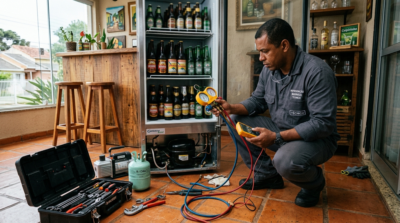 Conserto de Cervejeira em São José do Rio Preto‑SP
